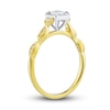 Thumbnail Image 1 of Diamond Engagement Ring 1/3 ct tw Princess & Round-Cut 14K Two-Tone Gold