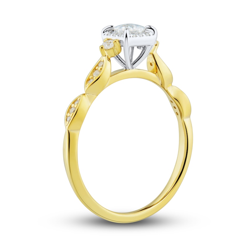 Main Image 2 of Now + Forever Diamond Engagement Ring 1/3 ct tw Princess & Round-Cut 14K Two-Tone Gold