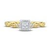 Thumbnail Image 3 of Now + Forever Diamond Engagement Ring 1/3 ct tw Princess & Round-Cut 14K Two-Tone Gold