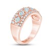 Thumbnail Image 2 of THE LEO First Light Diamond Princess & Round-Cut Anniversary Ring 1-1/2 ct tw 14K Rose Gold