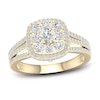 Thumbnail Image 0 of Multi-Diamond Engagement Ring 1-1/5 ct tw Round-Cut 14K Yellow Gold
