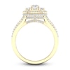 Multi-Diamond Engagement Ring 1-1/5 ct tw Round-Cut 14K Yellow Gold