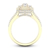 Thumbnail Image 4 of Now + Forever Multi-Diamond Engagement Ring 1-1/5 ct tw Round-Cut 14K Yellow Gold