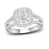Thumbnail Image 1 of Now + Forever Multi-Diamond Engagement Ring 1-1/5 ct tw Round-Cut 14K White Gold