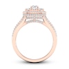 Thumbnail Image 4 of Now + Forever Multi-Diamond Engagement Ring 1-1/5 ct tw Round-Cut 14K Rose Gold