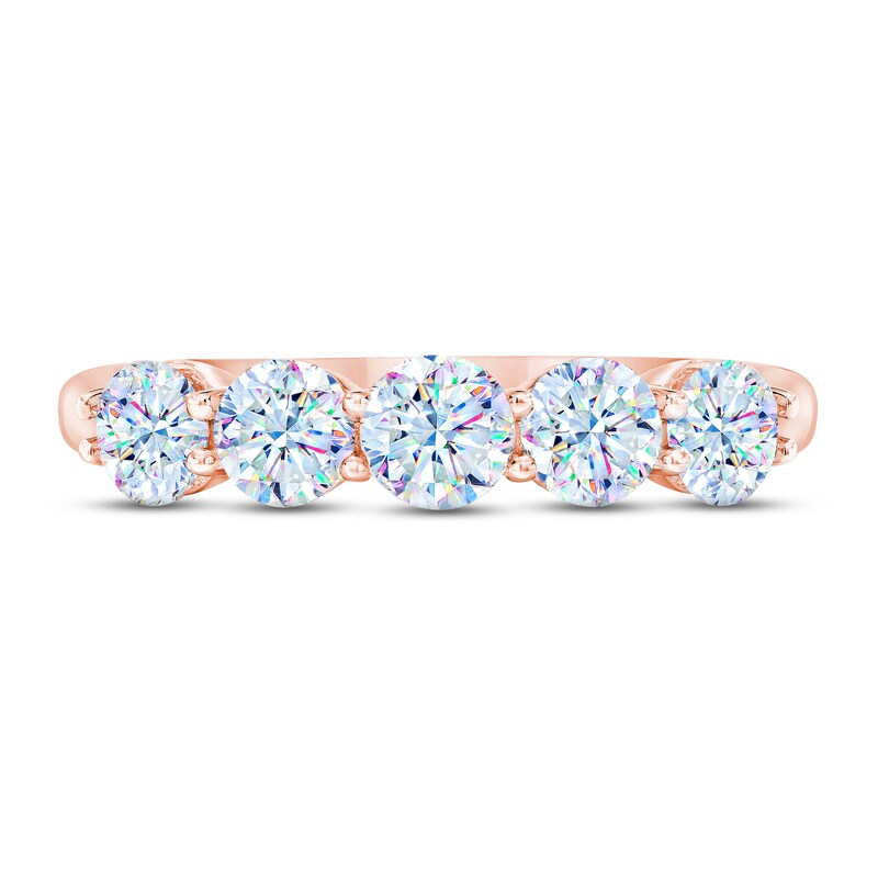 Main Image 3 of THE LEO First Light Diamond Anniversary Ring 1-1/2 ct tw 14K Rose Gold