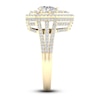 Thumbnail Image 3 of Now + Forever Multi-Diamond Engagement Ring 1-1/5 ct tw Pear & Round-cut 14K Yellow Gold