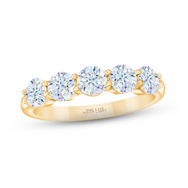 Main Image 1 of THE LEO First Light Diamond Anniversary Band 1-1/2 ct tw 14K Yellow Gold