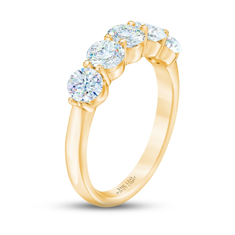 Main Image 2 of THE LEO First Light Diamond Anniversary Band 1-1/2 ct tw 14K Yellow Gold