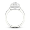 Thumbnail Image 4 of Now + Forever Multi-Diamond Engagement Ring 1-1/5 ct tw Pear & Round-cut 14K White Gold