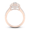 Thumbnail Image 4 of Now + Forever Multi-Diamond Engagement Ring 1-1/5 ct tw Pear & Round-cut 14K Rose Gold