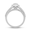 Diamond Engagement Ring 3/4 ct tw Heart & Round 14K White Gold