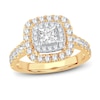 Thumbnail Image 1 of Now + Forever Multi-Diamond Engagement Ring 1-1/2 ct tw Princess & Round-Cut 14K Yellow Gold
