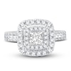 Thumbnail Image 3 of Now + Forever Multi-Diamond Engagement Ring 1-1/2 ct tw Princess & Round-Cut 14K White Gold