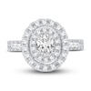 Thumbnail Image 2 of Multi-Diamond Engagement Ring 1-1/2 ct tw Oval & Round-cut 14K White Gold