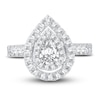 Thumbnail Image 3 of Now + Forever Multi-Diamond Engagement Ring 1-1/2 ct tw Pear & Round-cut 14K White Gold