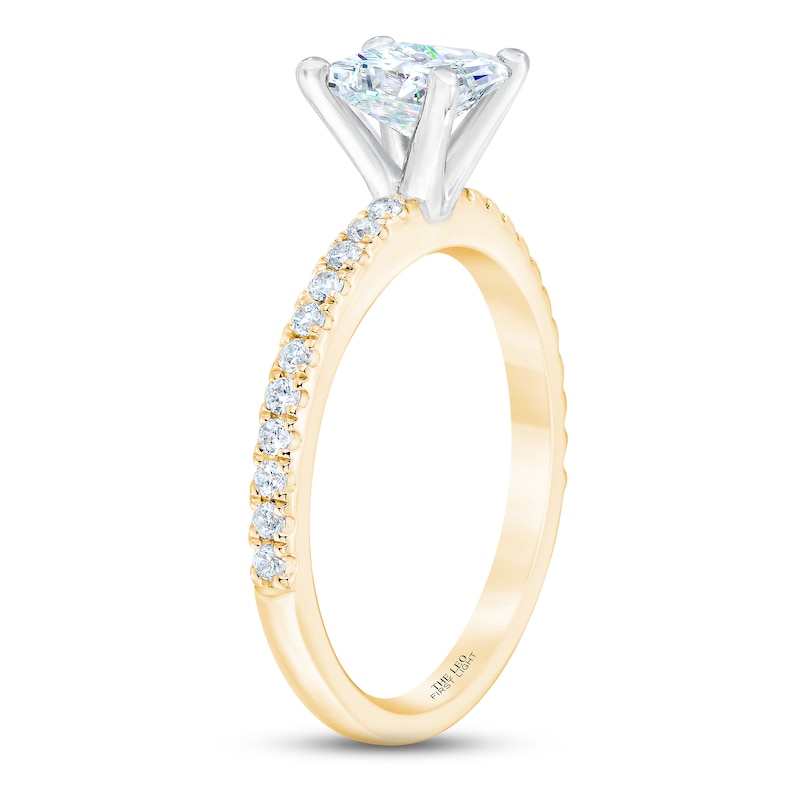 Main Image 2 of THE LEO First Light Diamond Princess-Cut Engagement Ring 1-1/5 ct tw 14K Yellow Gold