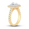 Thumbnail Image 2 of Now + Forever Diamond Engagement Ring 1-1/2 ct tw Emerald & Round-cut 14K Yellow Gold