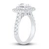 Thumbnail Image 2 of Now + Forever Diamond Engagement Ring 1-1/2 ct tw Emerald & Round-cut 14K White Gold