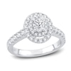 Thumbnail Image 1 of Now + Forever Diamond Engagement Ring 1 ct tw Oval & Round-cut 14K White Gold