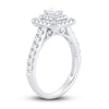 Thumbnail Image 2 of Now + Forever Diamond Engagement Ring 1 ct tw Emerald & Round-cut 14K White Gold