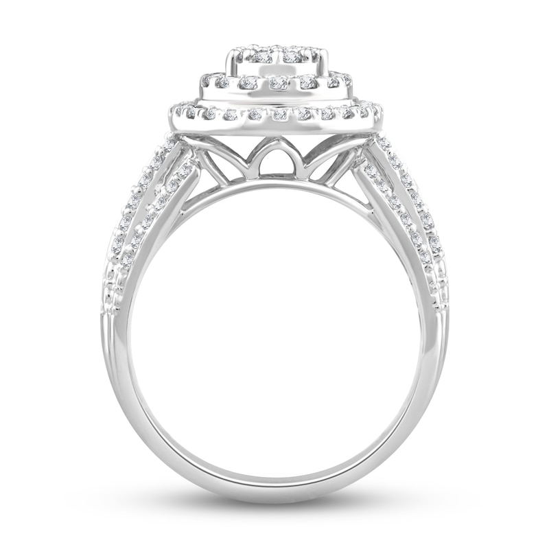 Diamond Engagement Ring 1 ct tw Round-Cut 10K White Gold