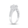 Diamond Engagement Ring 1 ct tw Princess & Round-Cut 14K White Gold