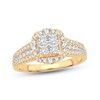 Thumbnail Image 1 of Now + Forever Diamond Engagement Ring 1 ct tw Princess & Round-Cut 14K Yellow Gold