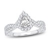 Thumbnail Image 1 of Now + Forever Diamond Engagement Ring 1 ct tw Pear & Round-cut 14K White Gold