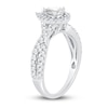 Thumbnail Image 2 of Now + Forever Diamond Engagement Ring 1 ct tw Pear & Round-cut 14K White Gold