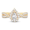 Diamond Engagement Ring 1 ct tw Pear & Round-Cut 14K Yellow Gold