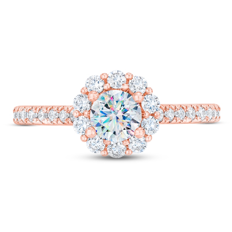 THE LEO First Light Diamond Engagement Ring 1 ct tw 14K Rose Gold