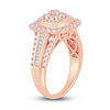 Thumbnail Image 1 of Diamond Engagement Ring 1 ct tw Round & Baguette-Cut 14K Rose Gold