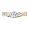 Thumbnail Image 2 of Three-Stone Diamond Engagement Ring 1 ct tw Round-Cut 14K Yellow Gold