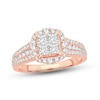 Thumbnail Image 1 of Now + Forever Diamond Engagement Ring 1 ct tw Princess & Round-Cut 14K Rose Gold