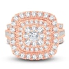 Thumbnail Image 3 of Now + Forever Diamond Engagement Ring 2 ct tw Round & Baguette-Cut 14K Rose Gold