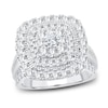 Thumbnail Image 0 of Diamond Engagement Ring 2 ct tw Round & Baguette-Cut 14K White Gold