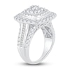 Thumbnail Image 1 of Diamond Engagement Ring 2 ct tw Round & Baguette-Cut 14K White Gold