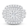 Thumbnail Image 2 of Diamond Engagement Ring 2 ct tw Round & Baguette-Cut 14K White Gold