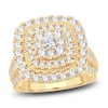 Thumbnail Image 1 of Now + Forever Diamond Engagement Ring 2 ct tw Round & Baguette-Cut 14K Yellow Gold
