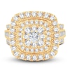Thumbnail Image 3 of Now + Forever Diamond Engagement Ring 2 ct tw Round & Baguette-Cut 14K Yellow Gold