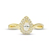 Thumbnail Image 3 of Now + Forever Diamond Engagement Ring 1/2 ct tw Pear & Round-Cut 14K Yellow Gold