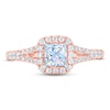 Thumbnail Image 2 of THE LEO First Light Diamond Princess-Cut Engagement Ring 3/4 ct tw 14K Rose Gold