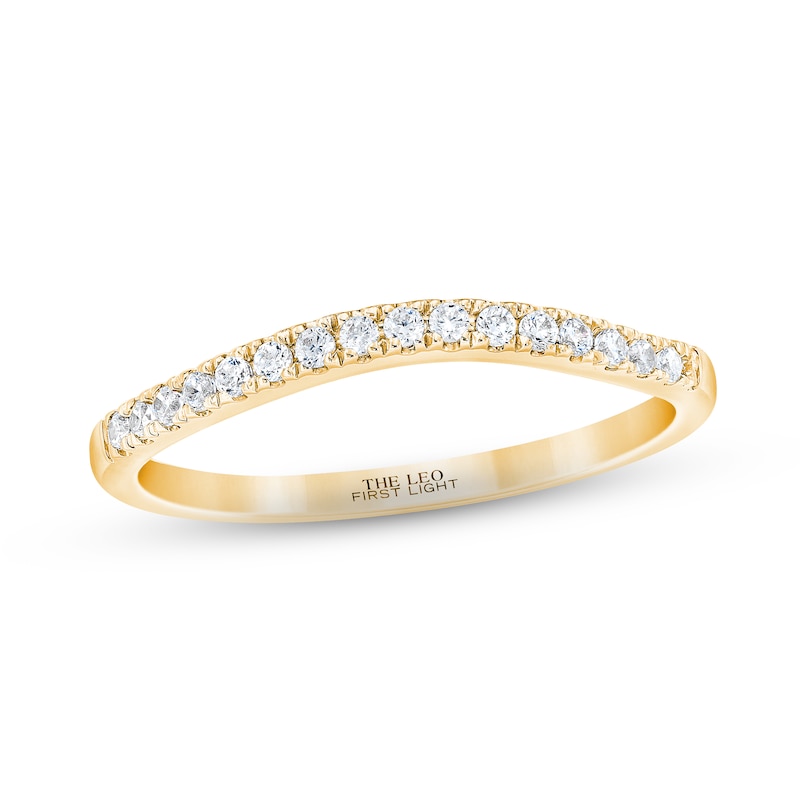 THE LEO First Light Diamond Wedding Band 1/6 ct tw 14K Yellow Gold