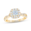 Thumbnail Image 0 of THE LEO First Light Diamond Princess-Cut Engagement Ring 1-1/8 ct tw 14K Yellow Gold