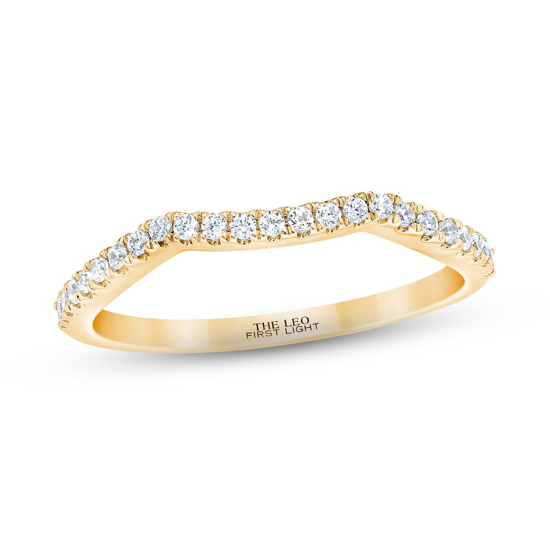 THE LEO First Light Diamond Wedding Band 1/5 ct tw 14K Yellow Gold