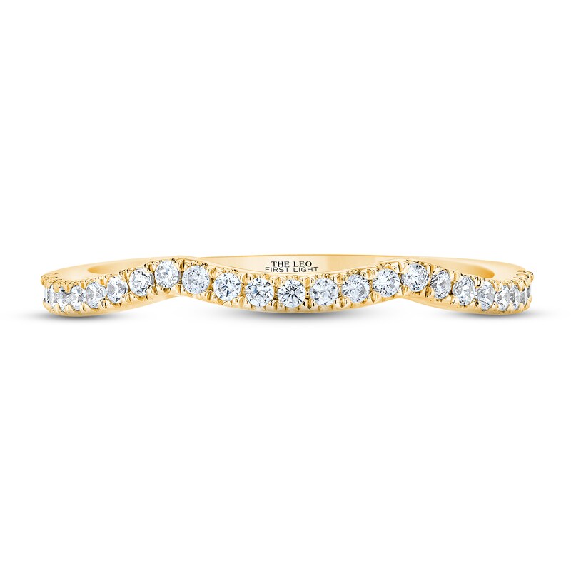 Main Image 3 of THE LEO First Light Diamond Wedding Band 1/5 ct tw 14K Yellow Gold