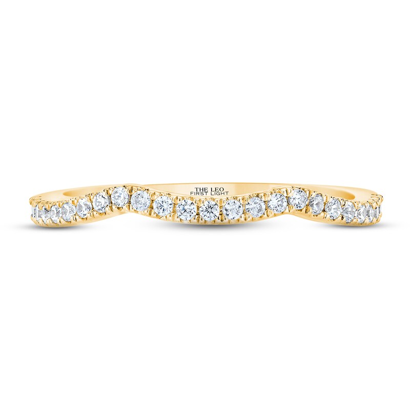 THE LEO First Light Diamond Wedding Band 1/5 ct tw 14K Yellow Gold