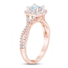 Thumbnail Image 1 of THE LEO First Light Diamond Princess-Cut Engagement Ring 1-1/8 ct tw 14K Rose Gold