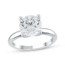 Lab-Created Diamonds by KAY Solitaire Engagement Ring 3 ct tw 14K White Gold